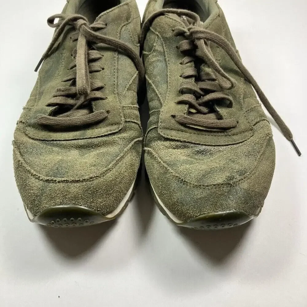 Reebok Classic Suede Leather Sneakers Men 12 Olive Green Althletic BS5258